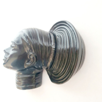 Keramiek beeldje meisjes hoofdje